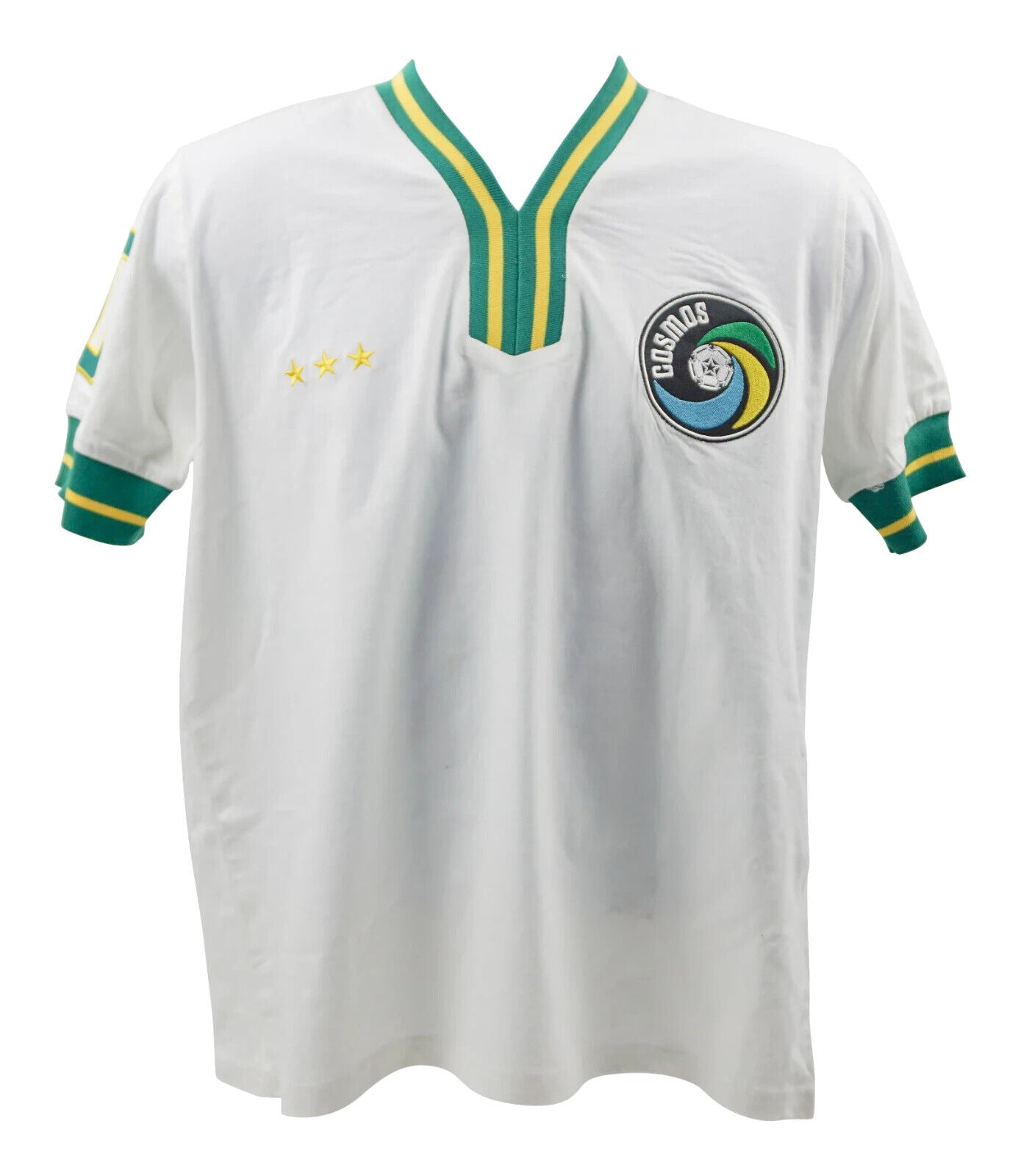 Pele Signed Vintage New York Cosmos Soccer Jersey #10 with Beckett COA